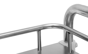 Из нержавеющей стали в сборе медицины 2 слоя тележка медицинская тележка колесница медико - Product Image 6