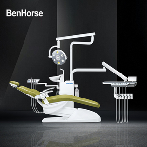 Complete Modern <strong>Dental</strong> <strong>Chair</strong> with <strong>Electric</strong> Control <strong>Unit</strong> and LED Oral Light Plastic Material CE Certified Meeteeth S670-A - Product Image 1