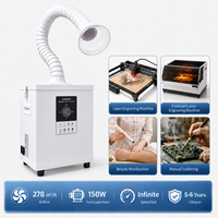 Extracteur de fumée pour salon de manucure KNOKOO FES150, purificateur de fumée laser, filtre HEPA, évacuateur de fumée pour laser et impression, soudage