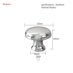Kenop Lemari Dekoratif Berbagai Jenis, Grosir, Plastik, untuk Furnitur Lemari dan Meja Rias - Product Image 6