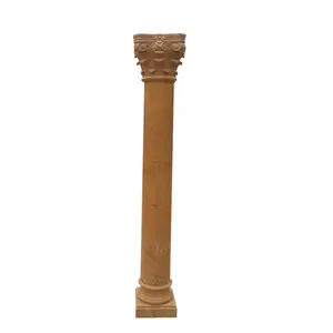 装饰室内支柱，支柱盖，石材基座大理石栏杆支柱带凹槽的大理石柱大理石柱中国