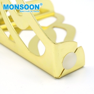 Accesorios para Sofá Monsoon, Patas de Soporte Resistentes para Mesa de Sala de Estar, Patas de Muebles en Forma de L, Patas de Metal Doradas - Product Image 6