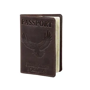 Кожаная обложка для паспорта-держатель-для мужчин и женщин-Обложка для паспорта
