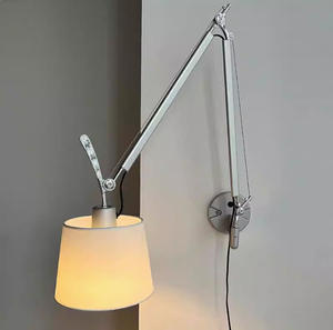 Nouvelle lampe murale de lecture LED de luxe nordique, extensible, décorative, à bras long réglable, pour chambre à coucher, avec lumière - Product Image 2