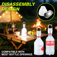 Nueva Lámpara de Camping RGB Recargable Creativa Wason, Innovadora Luz LED para Tapas de Botella, Luz de Advertencia Portátil para Mochila