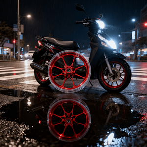 CNC Engraved Aluminum <b>Wheels</b> for Honda Giorno - 122.5J/122.15J Lightweight Custom Carved Rims Tropical Climate Resistant - Product Image 6