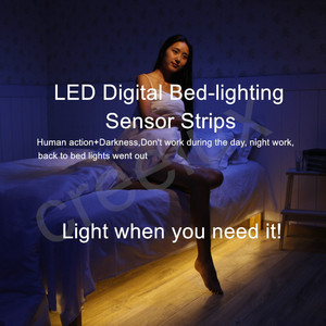 Empfindliche Bewegung FÜHRTE Bett Licht 1,2 M Streifen Sensor Licht Für Schlafzimmer CCT Und Dimmbare Licht - Product Image 6