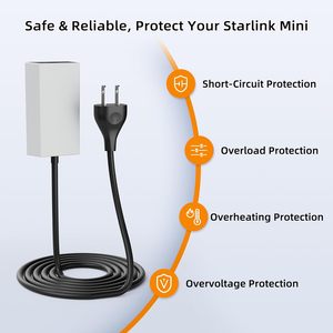 1.8M Starlink Mini <b>Extension</b> Cable 60W Output Starlink Mini Power Supply Adapter with Smaller Plug Footprint - Product Image 6