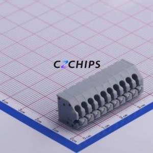 KF250-3.5-10P-2 Spring Terminal Block Through hole Component (THT),P=3.5mm Connector 3.5mm 10P 10 5A - Product Image 1