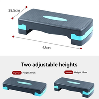 Plataforma de Step Aeróbico Personalizada con Logotipo, Duradera, Ecológica, de ABS/PP, Impermeable, de 45 cm, 68 cm, 81 cm, Tabla de Step para Entrenamiento Físico
