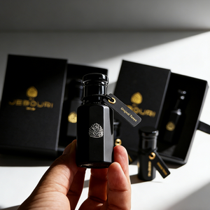 Botella de Perfume de Vidrio Negro para Attar/Oud de 3ml, 6ml, 12ml, Personalizada, con Caja de Empaque, Modelo HRX-0001 Cuadrado HAORIXIN - Product Image 2