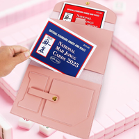 Porte-documents A5 en cuir PU avec pochette pour papier, organiseur de carnet à trois volets, agenda exécutif, accessoires promotionnels
