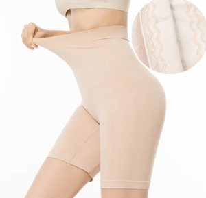 Chuangerm en Existencia, Pantalones Cortos Moldeadores Posparto con Cinta Antideslizante de Panal, Cintura Alta, Control de Abdomen, Anti-Rodamiento - Product Image 1