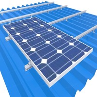 Système de montage en aluminium L-feet Greatest Energy Solar Energy avec charge de vent de 60 m/s et charge de neige de 1,4 KN/m2