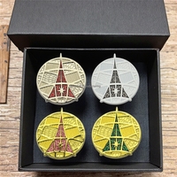 Pièces de monnaie personnalisées sur mesure : Créez votre propre pièce souvenir avec logo imprimé, design personnalisé, en métal argenté, style antique ou moderne.