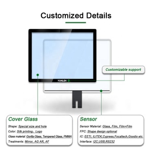 Kit Overlay Touch Screen Capacitivo Proiettato (PCAP) da 15,6 Pollici con <span class=keywords><strong>Touchscreen</strong></span> I2C USB 16:9 Vetro+Vetro - Product Image 6