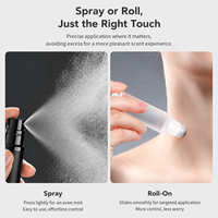 1 Buah Botol Roll-On Plastik Buram 5Ml 10Ml dengan Bola Baja/Plastik Kosong Isi Ulang Parfum Minyak Esensial Perjalanan Grosir