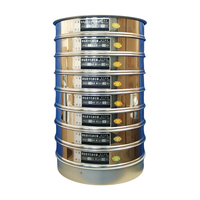 Ensemble de tamis à sol en acier inoxydable de haute précision certifié ASTM E11, diamètre 200 mm/300 mm, pour les essais en laboratoire géotechnique