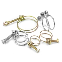 Colliers de serrage flexibles réglables en acier inoxydable 304 à double fil pour tuyaux d'incendie et d'irrigation agricole