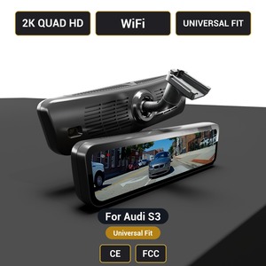 For Audi <strong>S3</strong> H-X Streaming Rearview Mirror Dash Cam 2K 9.2" WiFi Universal Fit - Product Image 1