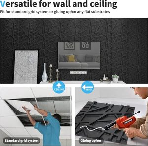 ZJ Wholesale Price Wall Art Decor White Design 3D Wall Covering Panels for Engineering <strong>Interior</strong> - Product Image 6