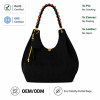 Bolso Hobo de Gran Capacidad Personalizado, Tejido en 3D, Ligero y Lavable, Bolso de Hombro para Mujer