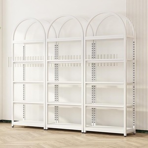 Exhibidor Metálico Moderno en Forma de Arco, Estante de Cosméticos de Múltiples Niveles para Salón de Belleza, Barbería, Tienda Minorista - Product Image 4