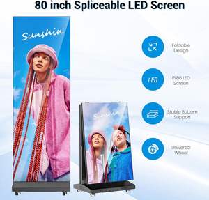 LED Dijital Tabela Ekranı Katlanabilir Kesintisiz Eklemeli GOB LED Ekran Taşıma Çantası Reklam Etkinlikleri Poster LED Ekran - Product Image 3