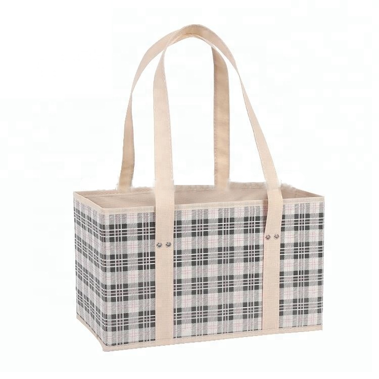 LOW MOQ Hot Sale Reusable Collapsible Non Woven Shopping Box Grocery Bag,Custom Reusable Insulated Lunch Box Tote  Cooler Bag