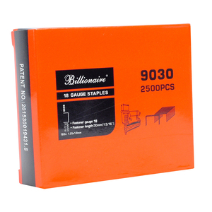 <span class=keywords><strong>Alambre</strong></span> medio de <span class=keywords><strong>18</strong></span> calibres, grapas chapadas en zinc para muebles de madera, 90, <span class=keywords><strong>25</strong></span> mm - Product Image 4