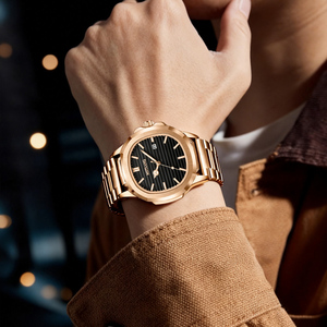 <span class=keywords><strong>Orologio</strong></span> da <span class=keywords><strong>uomo</strong></span> X-GEQCK in <span class=keywords><strong>oro</strong></span> <span class=keywords><strong>rosa</strong></span>, lussuoso, al quarzo, elegante, in acciaio inossidabile, impermeabile, luminoso, con datario, quadrato. - Product Image 4