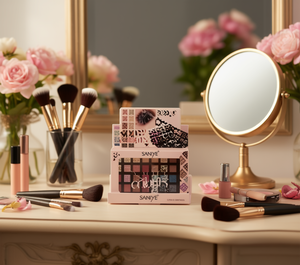 Palette de fards à paupières Saniye E405, palette de maquillage multicolores à haute pigmentation pour les yeux - Product Image 2