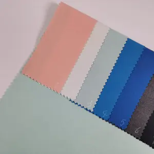 Venda Direta da fábrica Bom Preço Multi-color TR Spandex Tecido Tecido Sólido Liso Tecido para Ternos e Uniformes