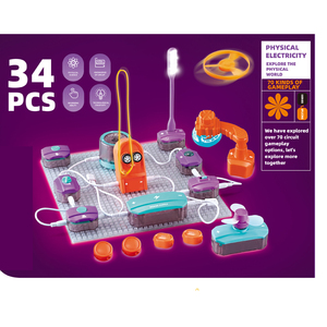 HSD Kinder STEM Wissenschaftsexperiment Plastik-Elektronik-Bausteine Lernspielzeug-Set ohne Batterie für Alter 4-14 - Product Image 1