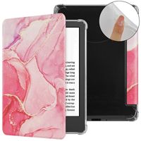 Casing Belakang Transparan Flip Baru yang Dapat Disesuaikan untuk Kindle 2024, Casing E-book Generasi ke-12 7 inci, Casing Kulit