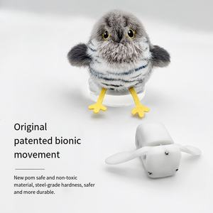 ของเล่นรูปนกร้องแบบอินเทอร์แอคทีฟของเล่นรูปนกน้อยน่ารักของเล่นตกแต่งสำหรับเด็กของขวัญสำหรับการเล่นแมว - Product Image 4