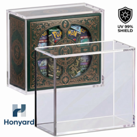 Boîte de présentation empilable en acrylique transparent anti-poussière avec protection UV pour cartes Pokémon 8, 10, Mini, Booster Pack, couvercle magnétique, personnalisable en usine pour TCG