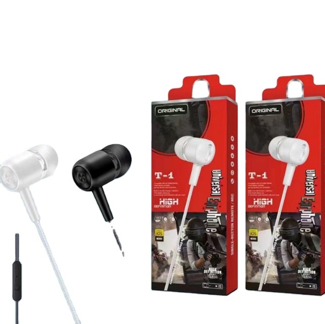 Wired Earbuds Microphone In-Ear Headphones Heavy Bass Earphones Compatible for iPad MP3 Android Phones Fits All 3.5mm Jack