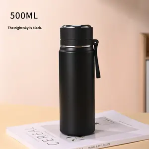 Gobelet en acier inoxydable au design moderne personnalisable mesure de la température cadeau scolaire tasse thermos pour hommes femmes étudiants - Product Image 6