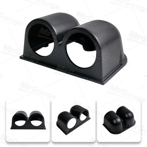 वेने कारखाने प्रत्यक्ष बिक्री अनुकूलित सार्वभौमिक कार मीटर धारक 2 "52 मिमी प्लास्टिक काला डैश माउंट गेज 2 पॉड डुअल-होल ब्रैकेट - Product Image 6