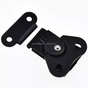Direct Sale Stock Black Coated Metal Toggle Clip Latch Lock Wooden Box Butterfly Style Rotary Draw Latches Hasp Fastener