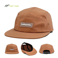 Casquette de course unisexe personnalisée à 5 panneaux en nylon avec logo en silicone, respirante et à séchage rapide, pour le sport en extérieur