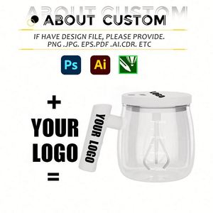 Taza de Café de Vidrio de Nuevo Estilo con Escala, Taza de Vidrio Portátil con Agitación Automática y Logotipo Personalizado - Product Image 2