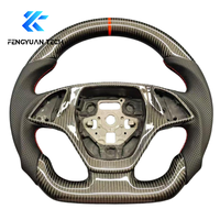 Volant personnalisé en fibre de carbone mate avec palettes de changement de vitesse pour Chevrolet Corvette C7, accessoires intérieurs