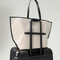 Sac fourre-tout d'épaule en toile écologique pour femme, grande capacité, léger, avec garnitures en PU, idéal pour le travail - Collection 2026 (vente en gros)