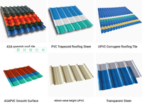 Tuiles et feuilles de toiture en PVC légères et modernes, imperméables, forme trapézoïdale, marque Gongli, garantie de plus de 5 ans, fournisseurs Muscat Oman