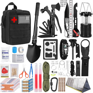 Outdoor Camping <b>Survival</b> <b>Kit</b> 20x15x10cm Compact Multi-functional Emergency Tool Set For Wilderness Adventure - Product Image 1