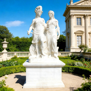 Sculpture de <span class=keywords><strong>jardin</strong></span> en marbre blanc sur mesure, taille réelle, en <span class=keywords><strong>pierre</strong></span> naturelle, représentant Apollon et Daphné, pour la <span class=keywords><strong>décoration</strong></span> de <span class=keywords><strong>jardin</strong></span> des quatre saisons - Product Image 6
