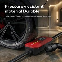 Cargador de Vehículos Eléctricos Portátil de Nivel 2, 32A, Resistente a la Intemperie, Seguro y Confiable, con Enchufe NEMA 14-50, Tipo 1 J1772, para Hogar y Viajes