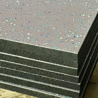 Revêtement de sol en caoutchouc EPDM écologique certifié CE pour l'intérieur et l'extérieur, 1000x1000x20mm, antidérapant, pour salle de sport et aire de jeux pour enfants
